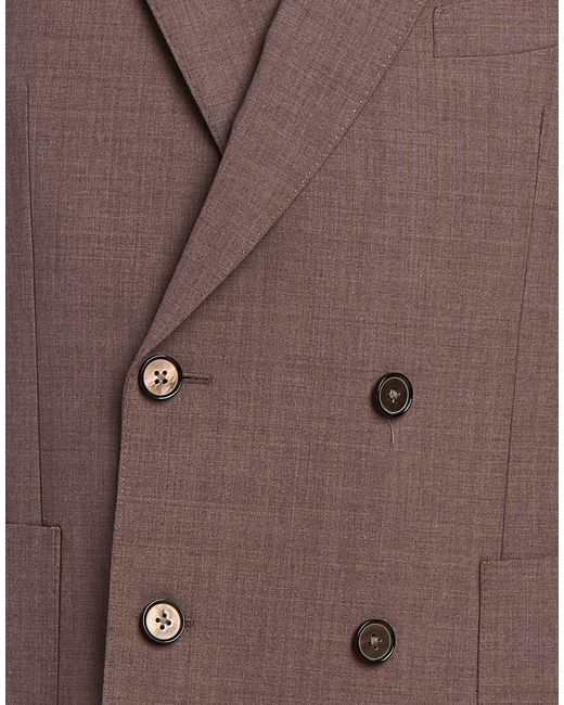 Michael Kors Brown Blazer Wool, Polyester, Elastane for men