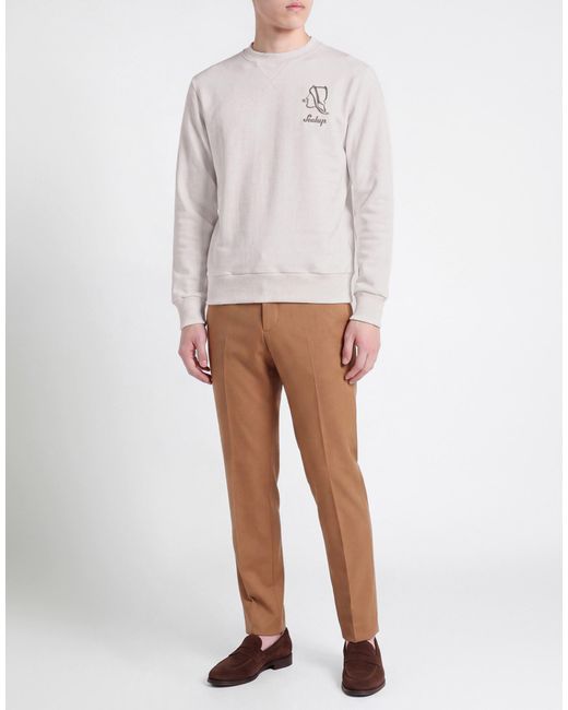 Sealup White Ivory Sweatshirt Cotton, Polyester for men