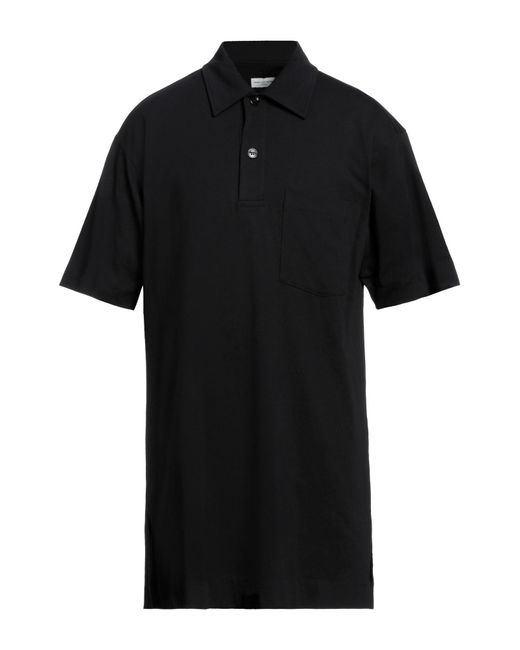 Dries Van Noten Black Polo Shirt for men