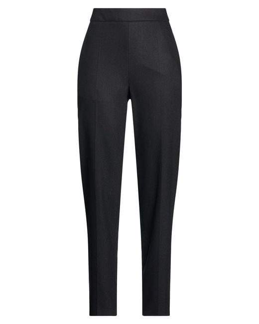 Agnona Black Pants Wool, Cashmere, Elastane