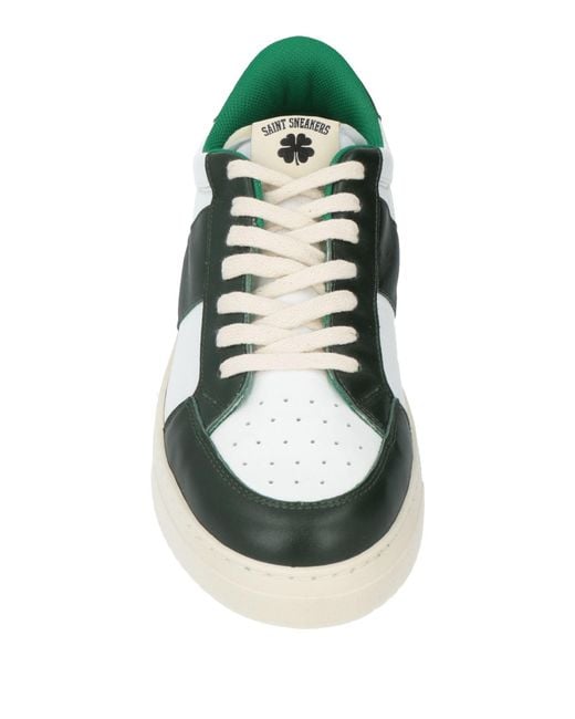 SAINT SNEAKERS Green Trainers for men