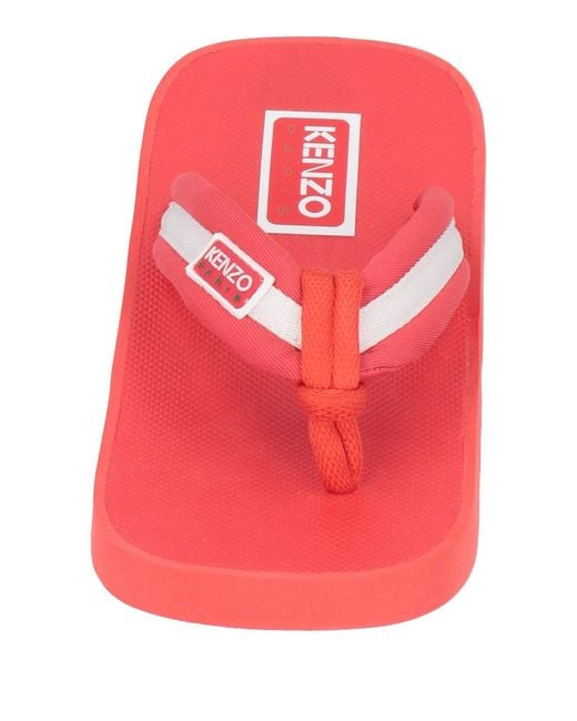 KENZO Red Thong Sandal