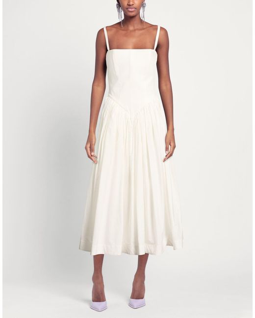 Interior White Midi Dress