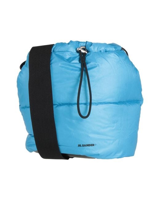 Jil Sander Blue Cross-Body Bag Polyamide, Ovine Leather