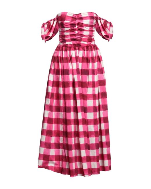 MSGM Red Midi Dress