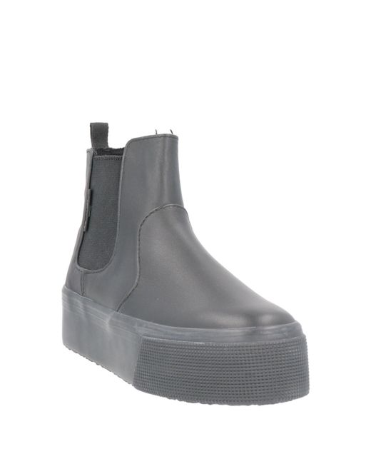 Superga Gray Ankle Boots