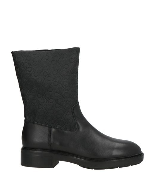 Calvin Klein Black Stiefelette