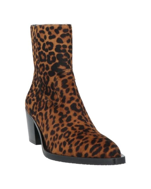 Stuart Weitzman Brown Camel Ankle Boots Leather