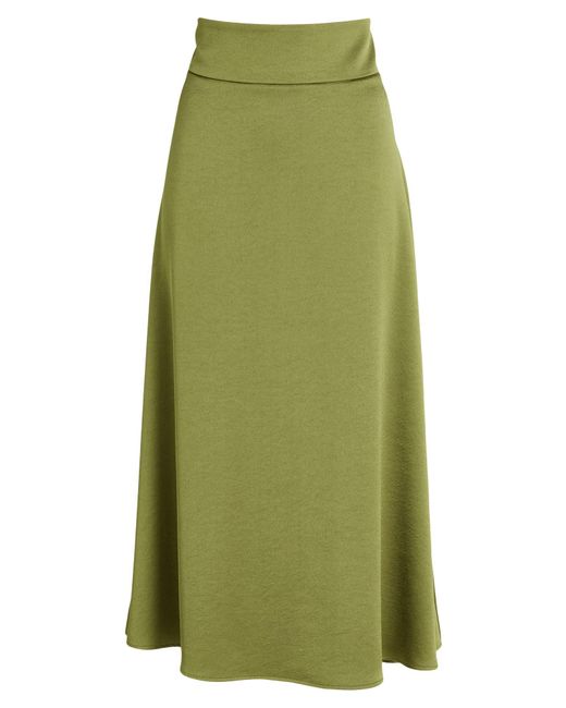 Xandres Green Midi Skirt