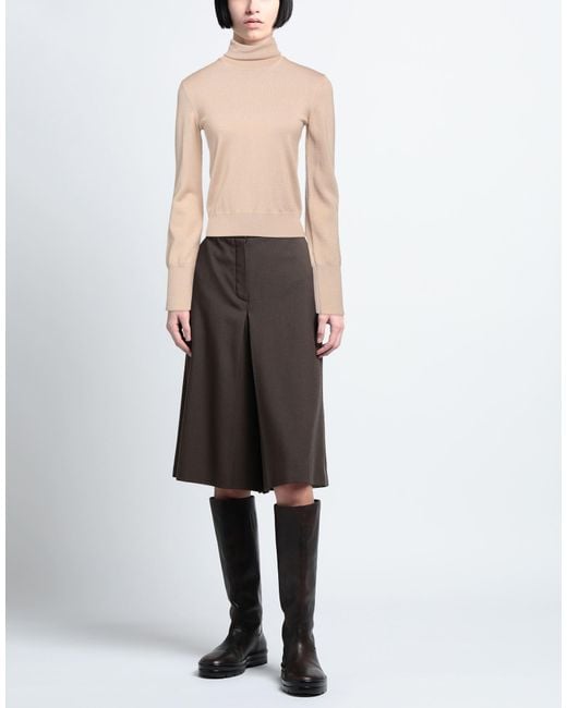 Patrizia Pepe Natural Turtleneck Wool