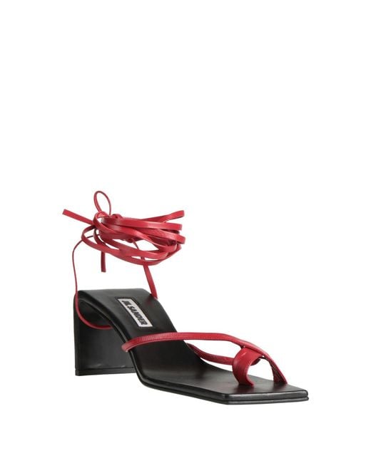 Jil Sander Pink Thong Sandal Leather
