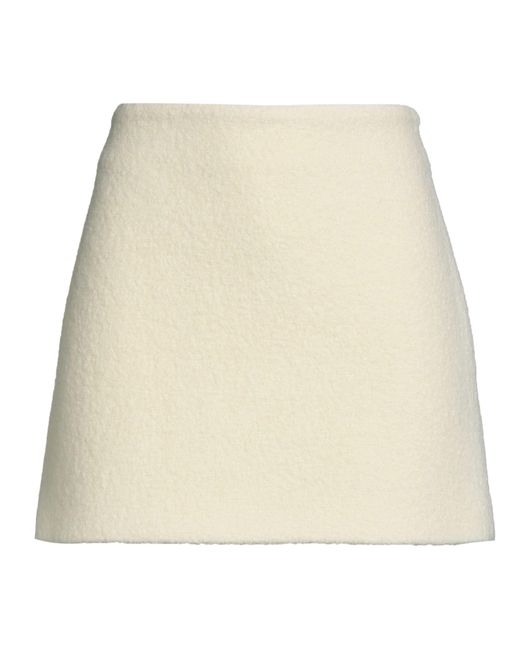 MSGM Natural Mini Skirt Virgin Wool