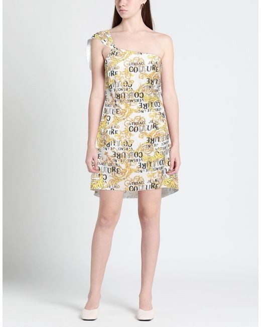 Versace Jeans Couture White Mini Dress Polyester