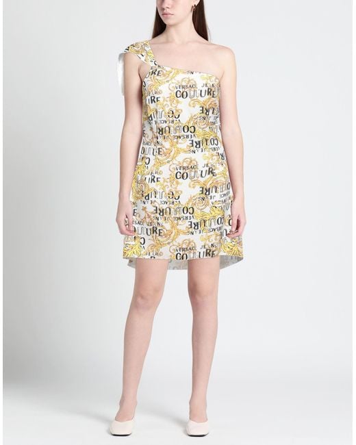 Versace Jeans Couture White Mini Dress Polyester