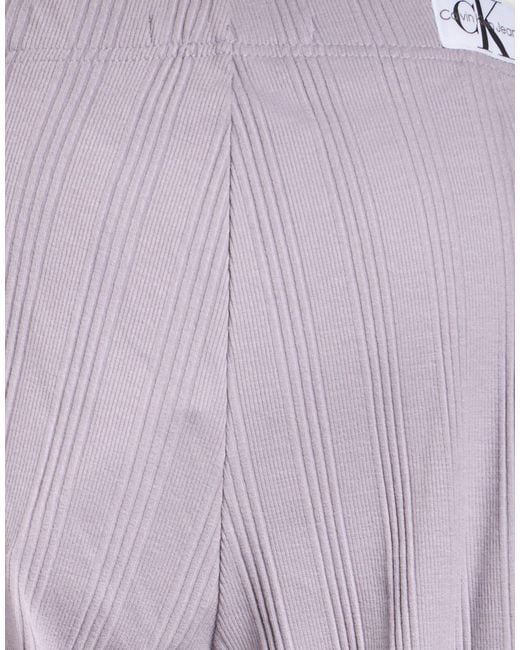 Calvin Klein Purple Pants Cotton, Elastane