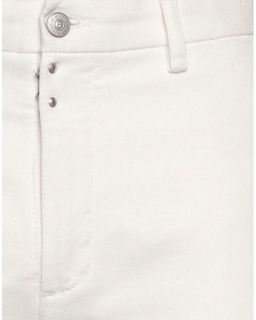 MM6 by Maison Martin Margiela White Jeans for men