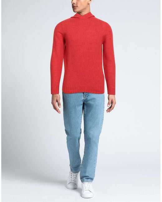 Fedeli Red Sweater for men