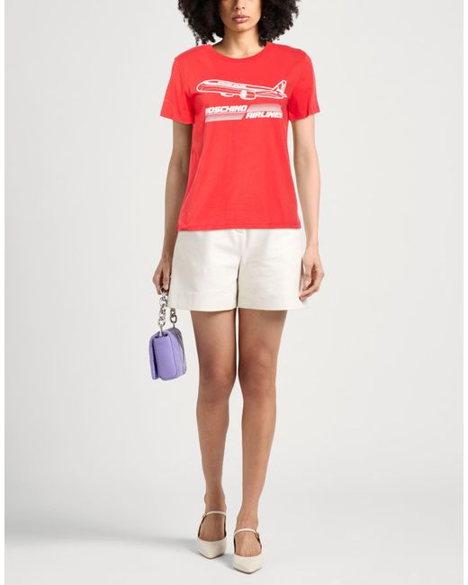 Moschino Red T-Shirt Cotton