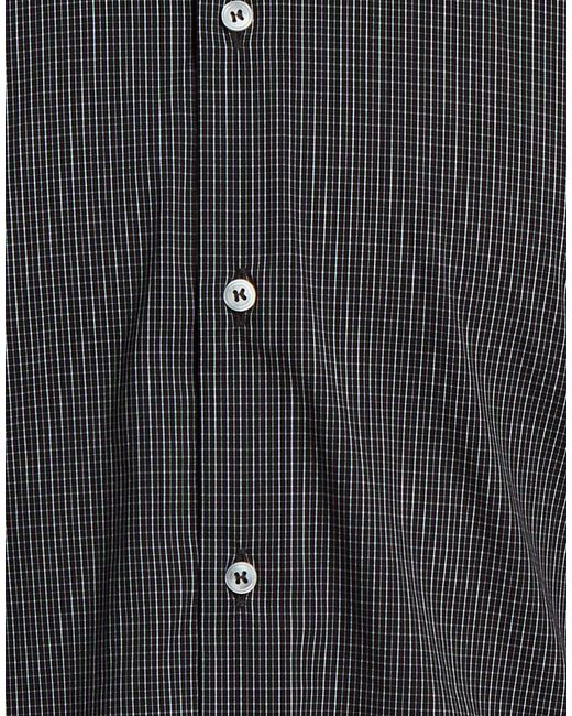 Alea Black Shirt Cotton, Polyamide, Elastane for men