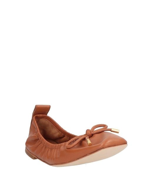 Tory Burch Ballet Flats in Brown Lyst UK
