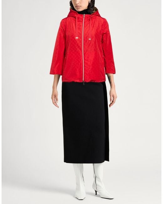 Herno Red Jacket Polyester