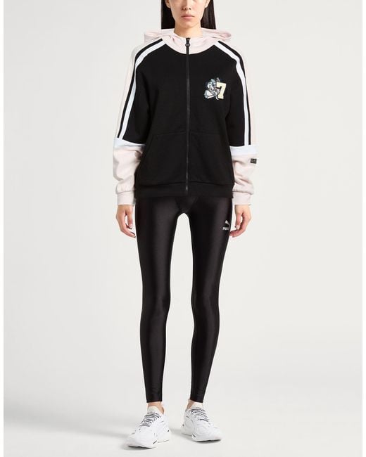 EA7 Black Sweatshirt Cotton, Polyamide