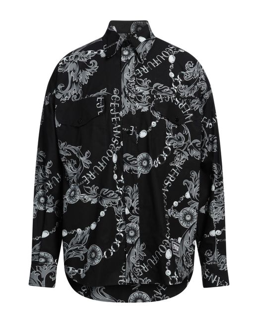Camicia di Versace Jeans Couture in Black da Uomo