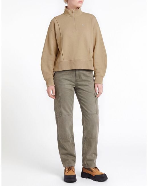Timberland Natural Sand Sweatshirt Cotton