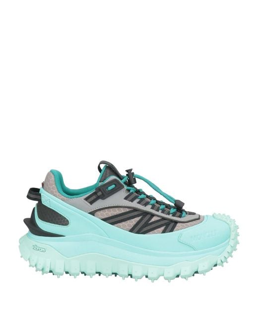 Moncler Blue Sneakers Textile Fibers