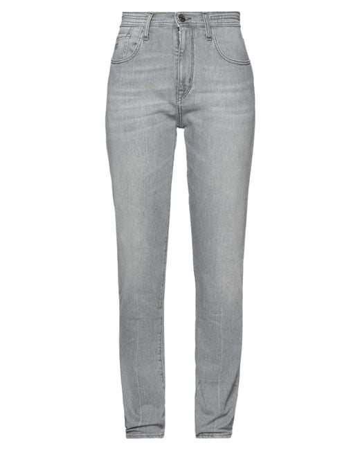 Jacob Cohen Gray Jeans Cotton, Elastane