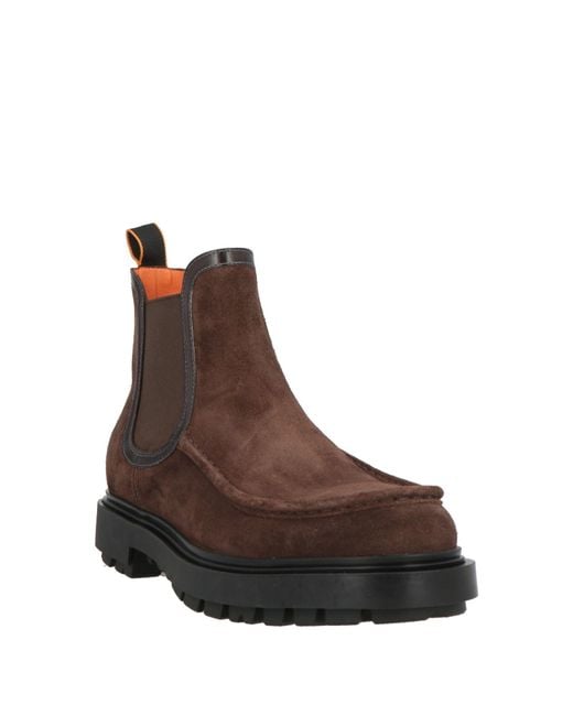 Santoni Brown Ankle Boots for men