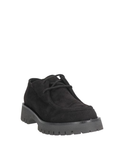 Nila & Nila Black Lace-Up Shoes Synthetic Fibers