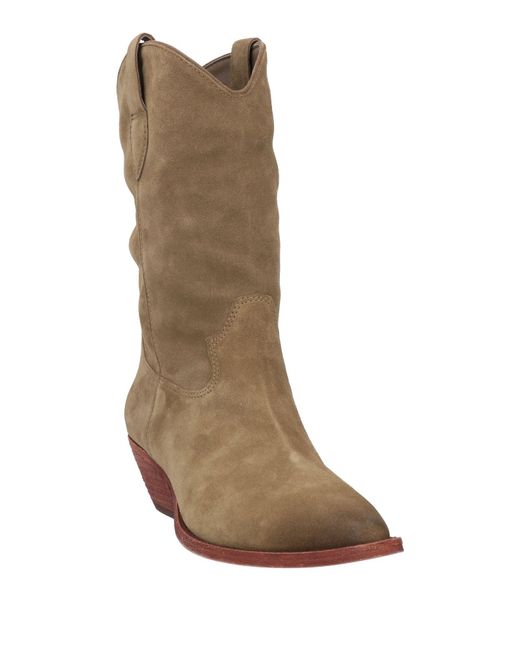 Ash Brown Ankle Boots
