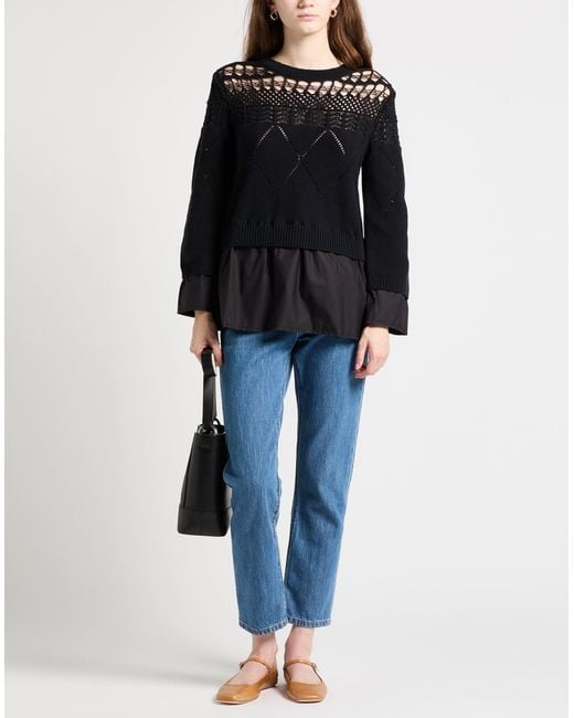 Ballantyne Black Sweater Cotton