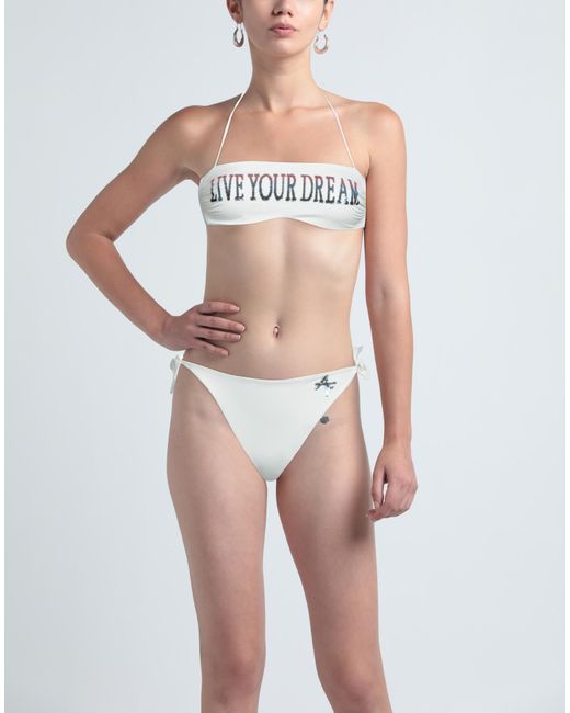 Alberta Ferretti White Bikini