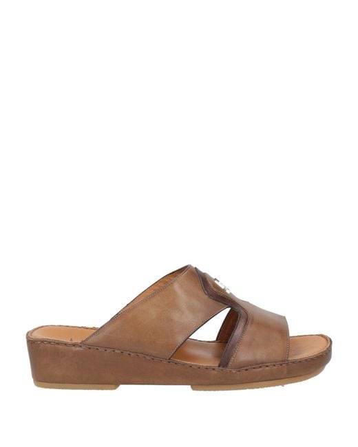 Moreschi Brown Sandals Leather for men
