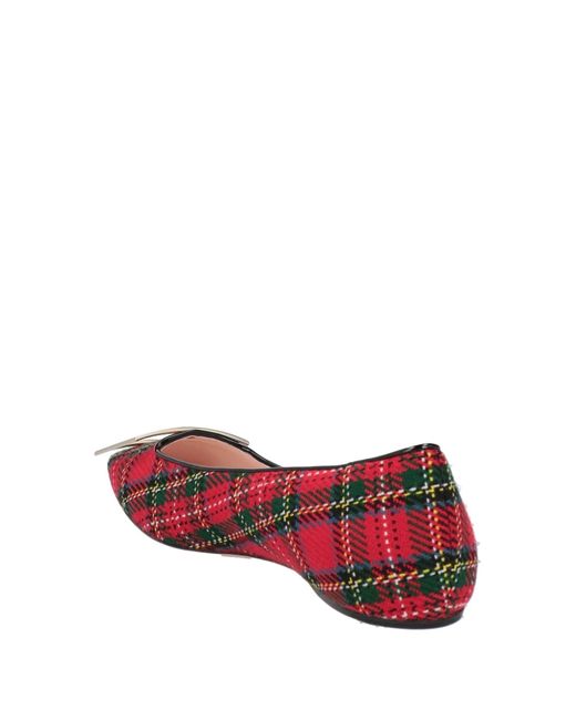 Roger Vivier Red Ballet Flats