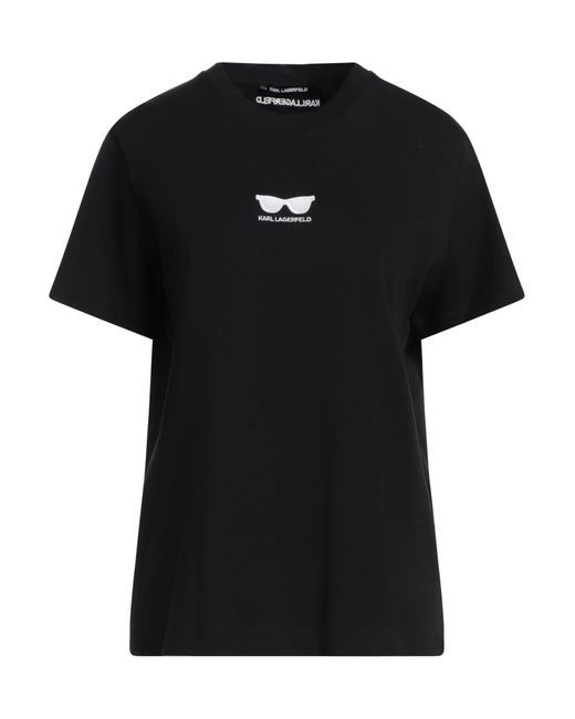 Karl Lagerfeld Black T-Shirt Organic Cotton