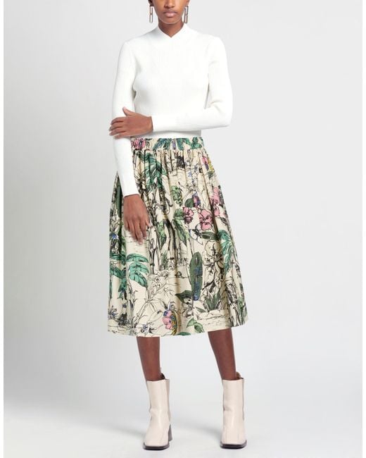 Shirtaporter Green Midi Skirts