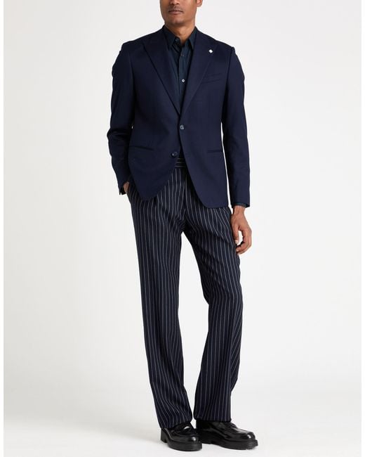 DIGEL Blue Blazer Polyester, Viscose, Elastane for men
