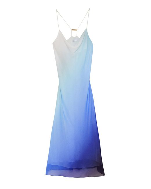 Patrizia Pepe Blue Maxi-Kleid