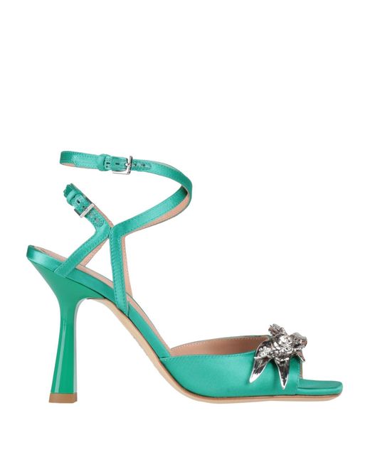 Alberta Ferretti Green Sandals