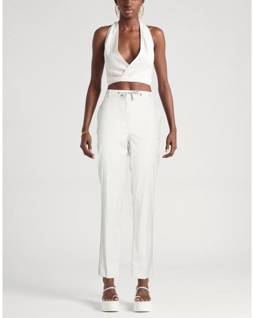 Eleventy White Pants