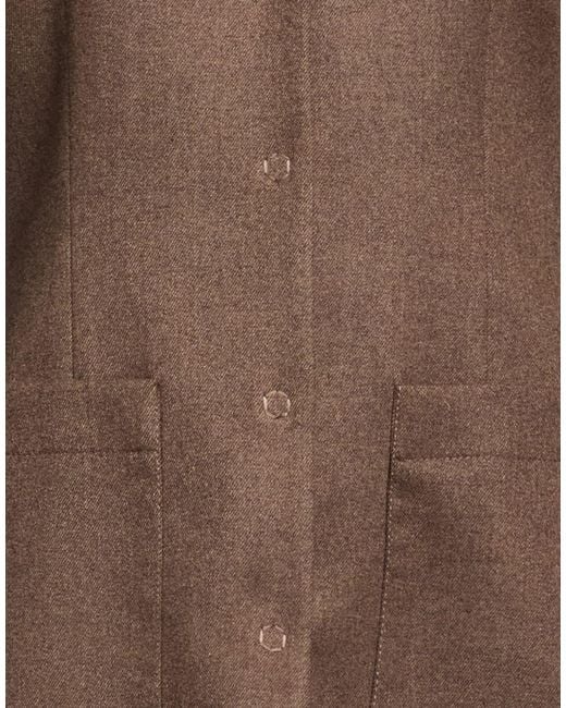 Please Brown Blazer Polyester, Viscose, Elastane