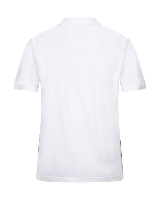 Low Brand White Polo Shirt Cotton for men