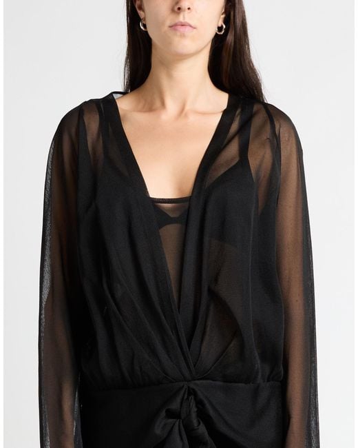 Alberta Ferretti Black Top Viscose, Polyester