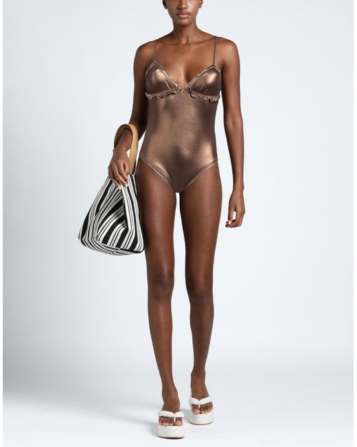 WIKINI Brown One-piece Swimsuit