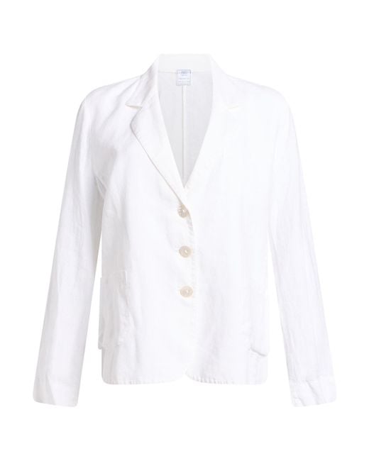 Fedeli White Blazer Linen