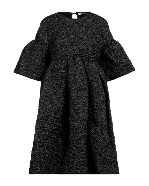 CECILIE BAHNSEN Black Midi Dress