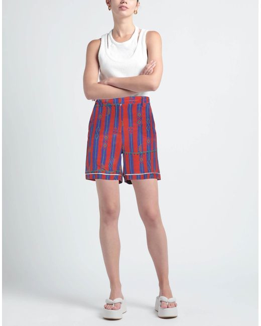 Stella Jean Red Shorts & Bermuda Shorts